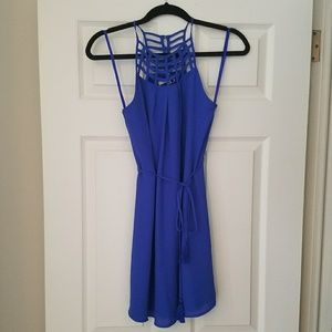 LAST CHANCE! Royal Blue Halter Dress